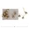 Hello Honey® 6ft. Antique Gold Etched Mercury Glass Ball Ornament Garland with Snowflakes